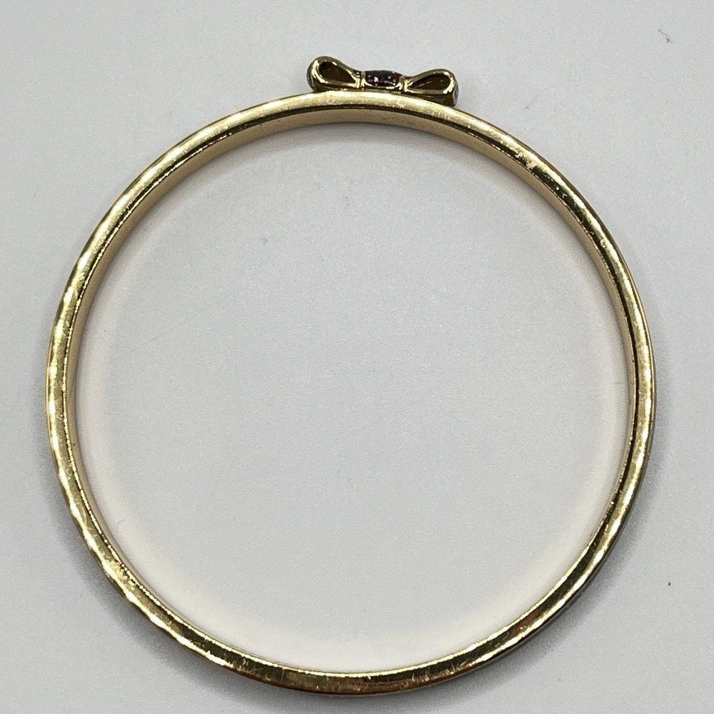 Kate Spade New York Gold & Color Glitter Bow Bangle Bracelet -‎ Light Inner Wear - Picture 8 of 11
